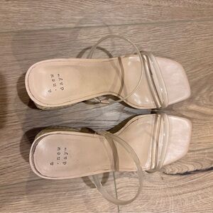 A New Day Women's Tan Heeled Sandals